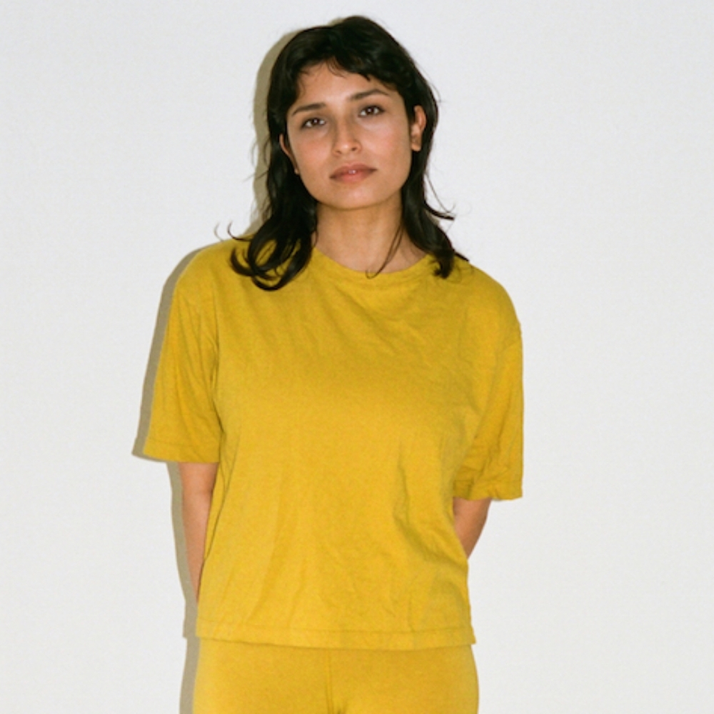 pansy sunflower organic t-shirt
